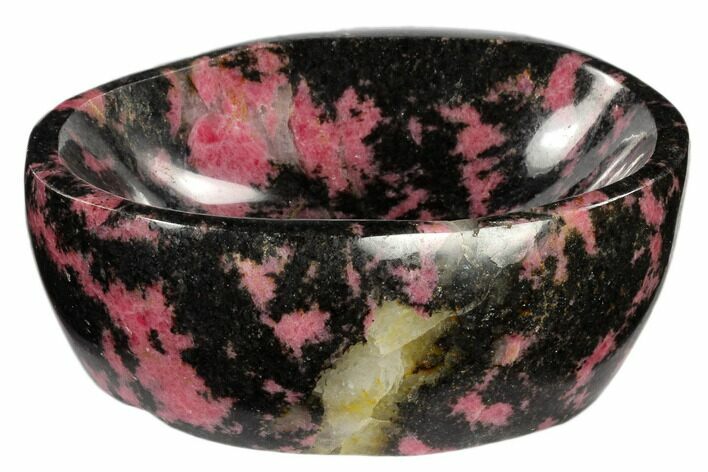 Polished Rhodonite Bowl - Madagascar #117974